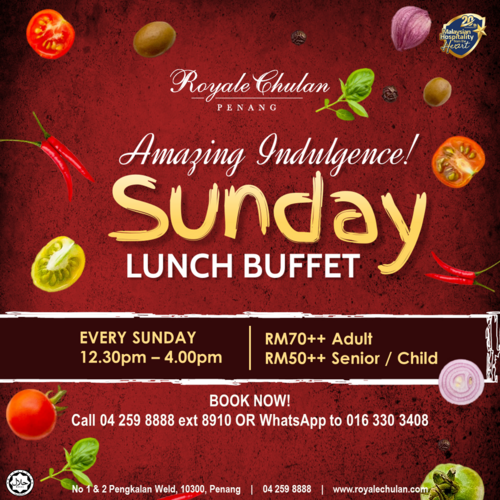 Sunday lunch buffet in George Town